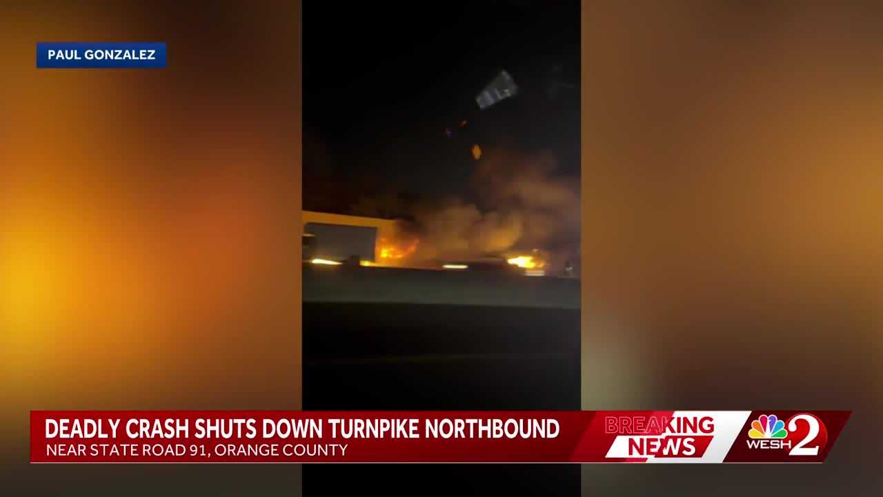 Six killed in fiery crash on Florida’s Turnpike in Orange County, troopers say — WESH 2 Orlando, Venice Community news