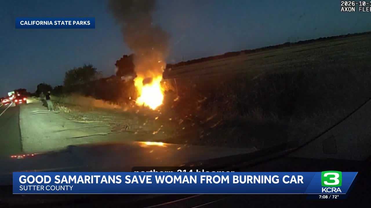 Officers rescue woman from burning car — WESH 2 Orlando, Venice Community news